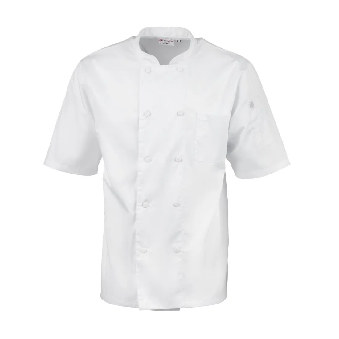 Chefs Works Montreal Cool Vent Unisex Chef Jacket White M