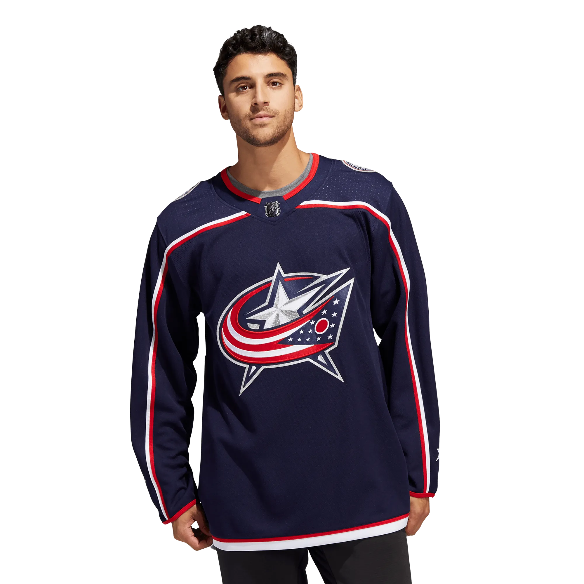 Columbus Blue Jackets Home Adidas PrimeGreen Senior Jersey