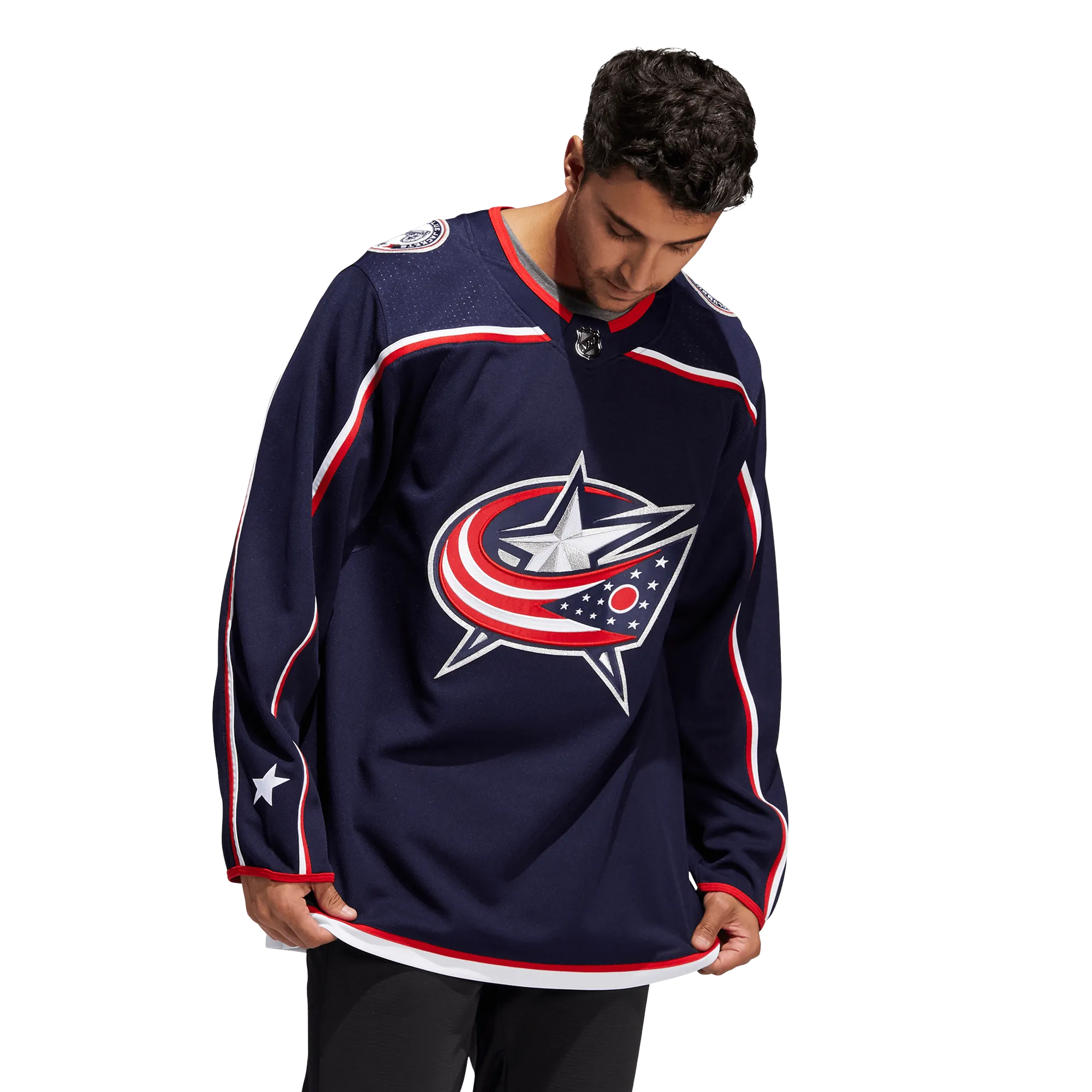 Columbus Blue Jackets Home Adidas PrimeGreen Senior Jersey