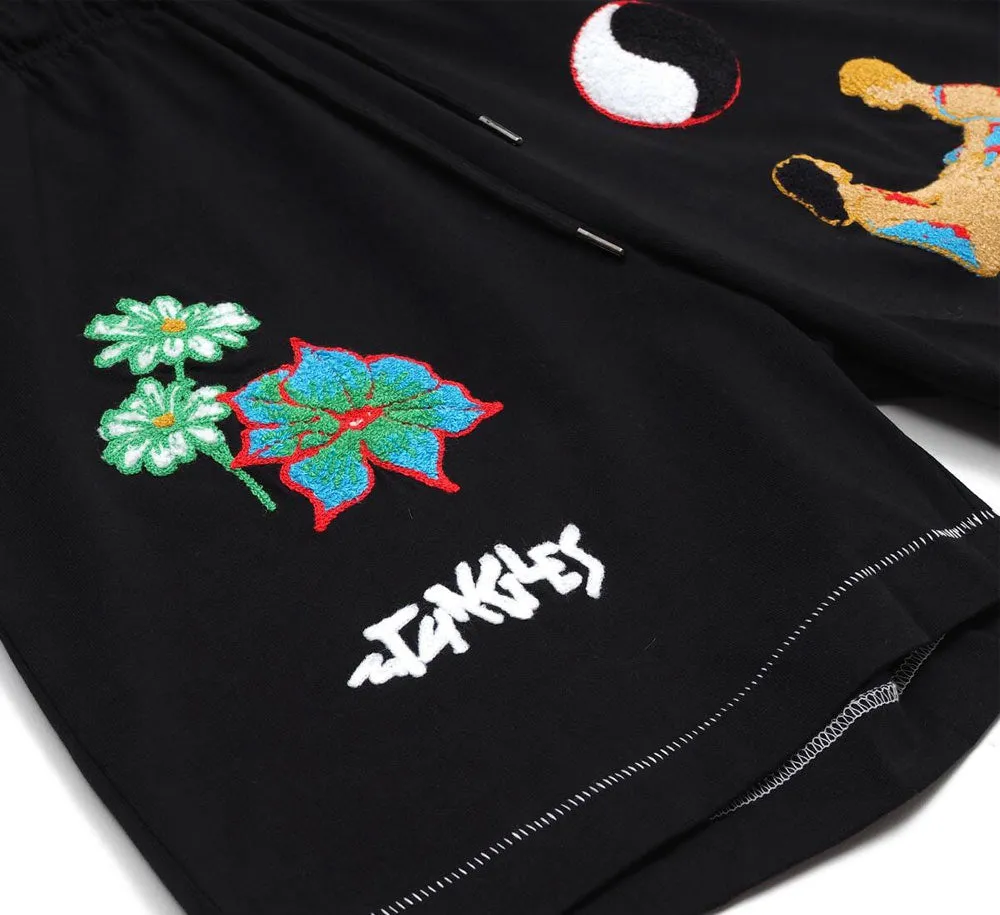 CONNECTION CHENILLE EMBROIDERED SHORTS