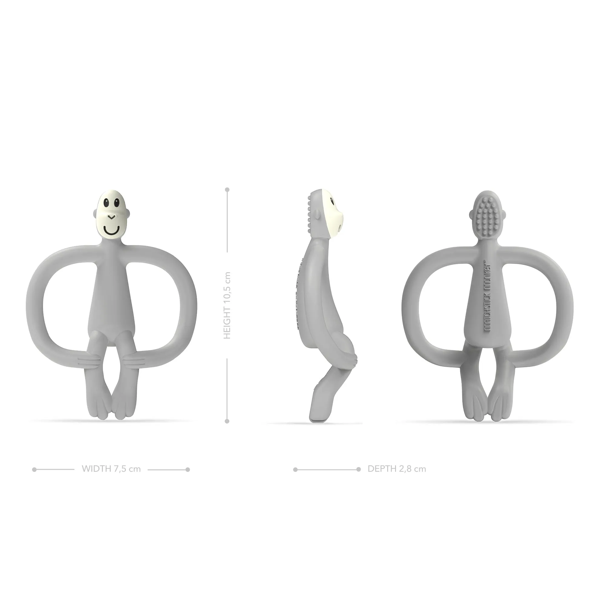 Cool Grey Monkey Teether
