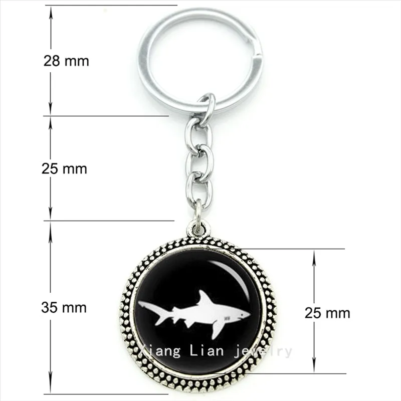 Cool keychain: Shark & Turtle motive