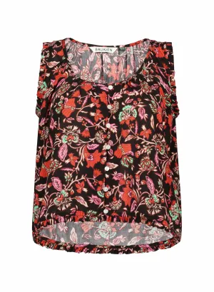Cosette LENZING™ ECOVERO™ Floral Blouse | Black Como Print