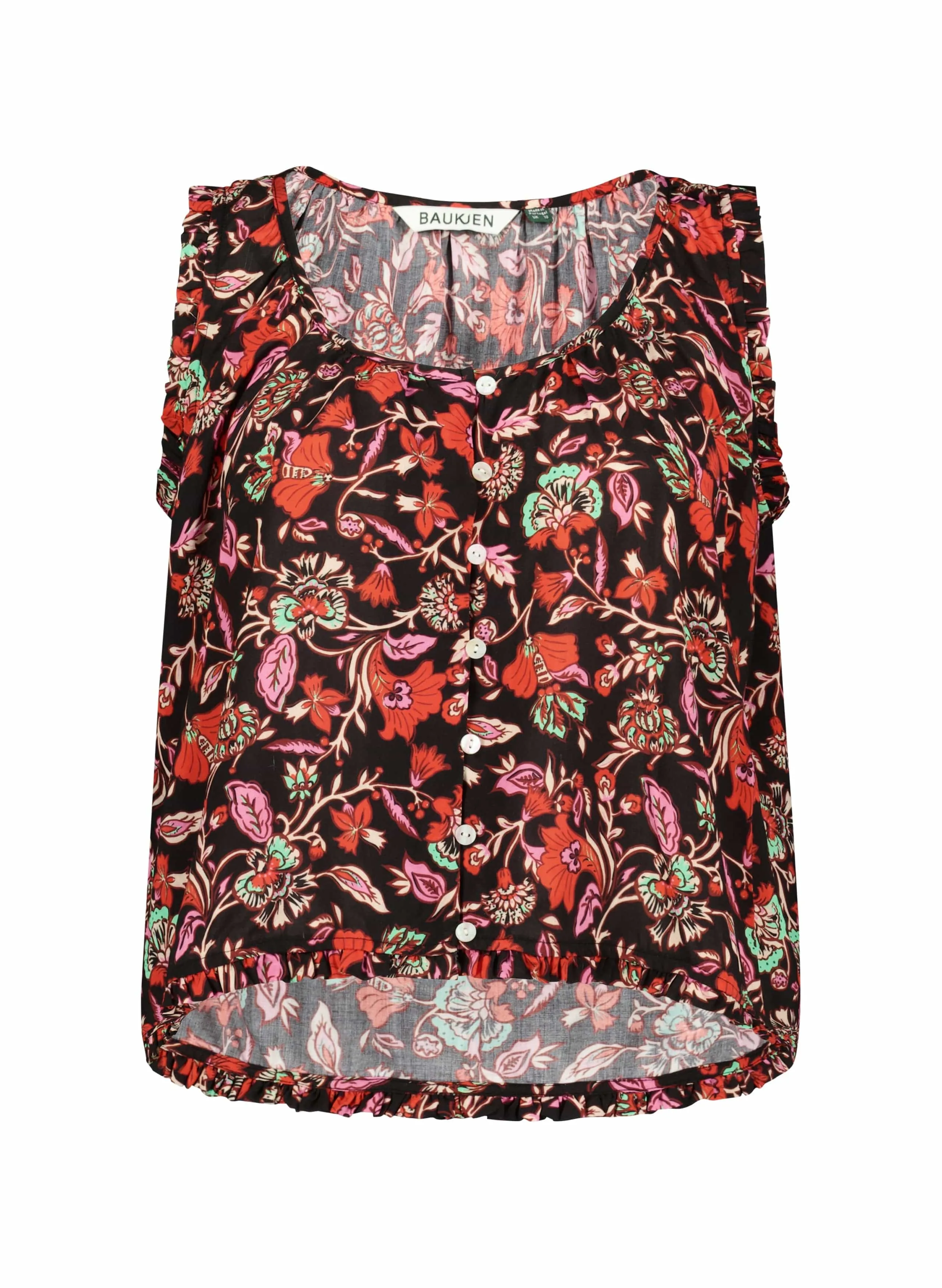 Cosette LENZING™ ECOVERO™ Floral Blouse | Black Como Print