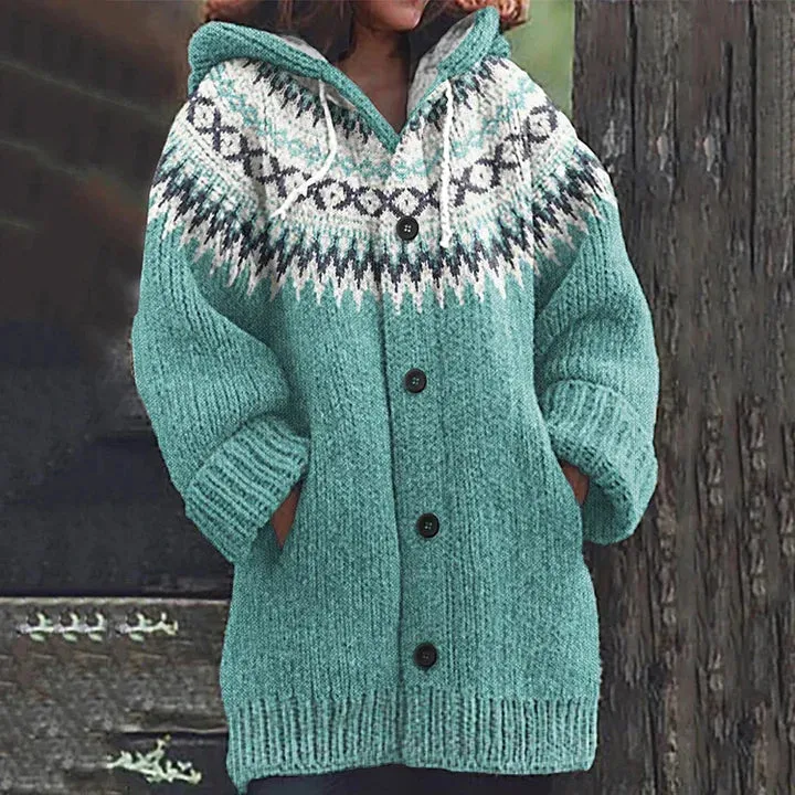 Cosy ladies' cardigan with button closure