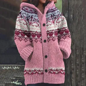 Cosy ladies' cardigan with button closure