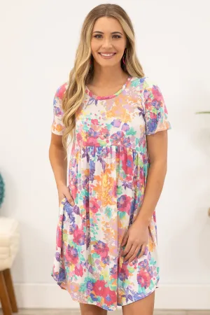Crack The Case Dress in Ivory