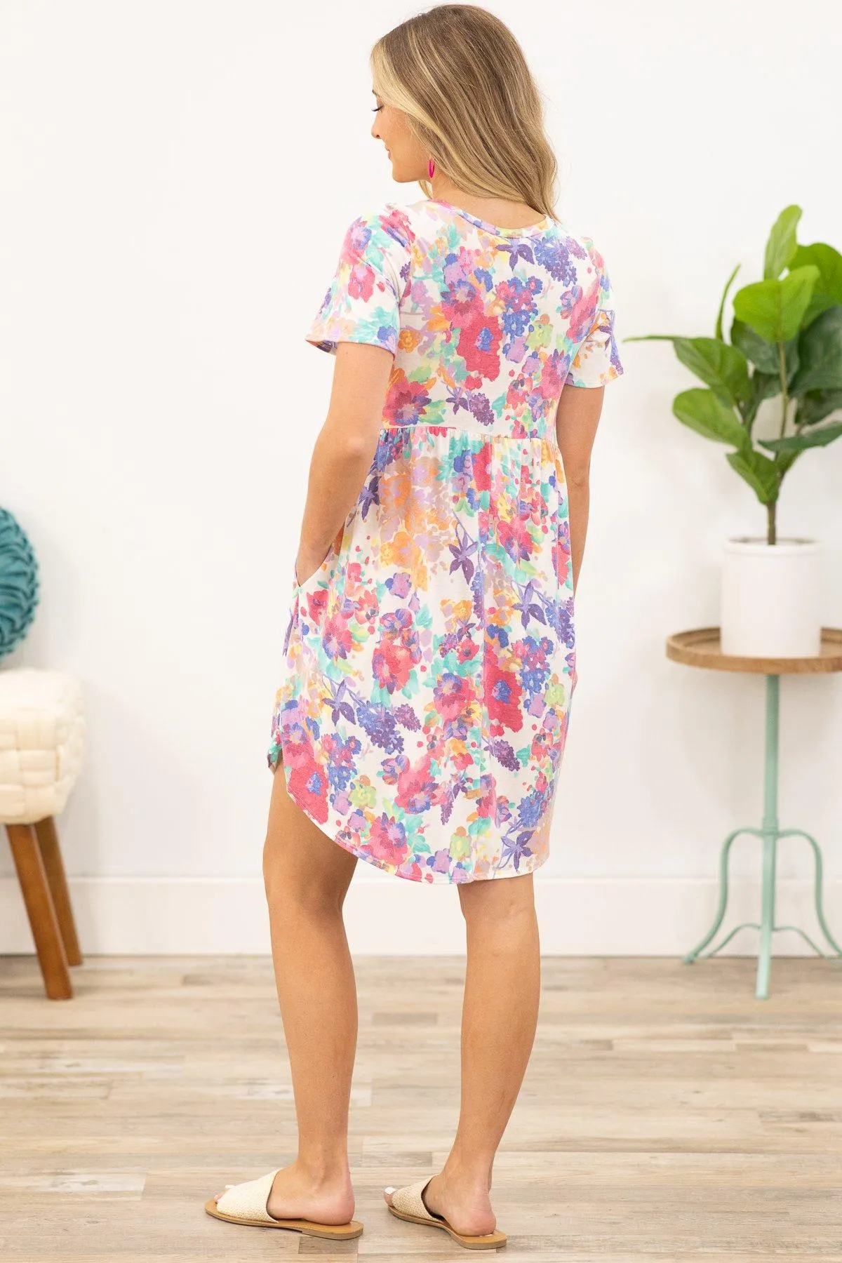 Crack The Case Dress in Ivory
