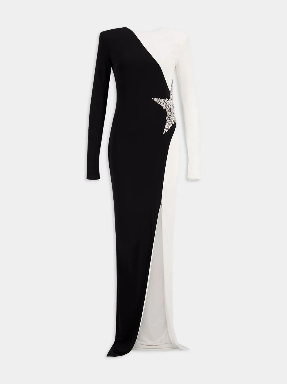 Crystal Star Appliqué Gown