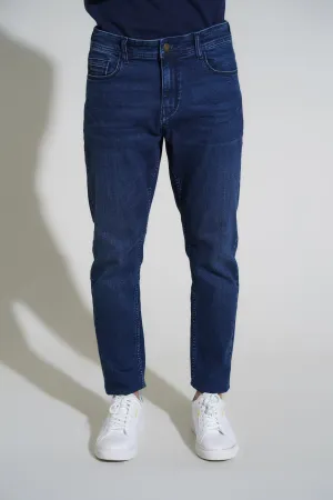 Dark Blue Jean Cropped Fit
