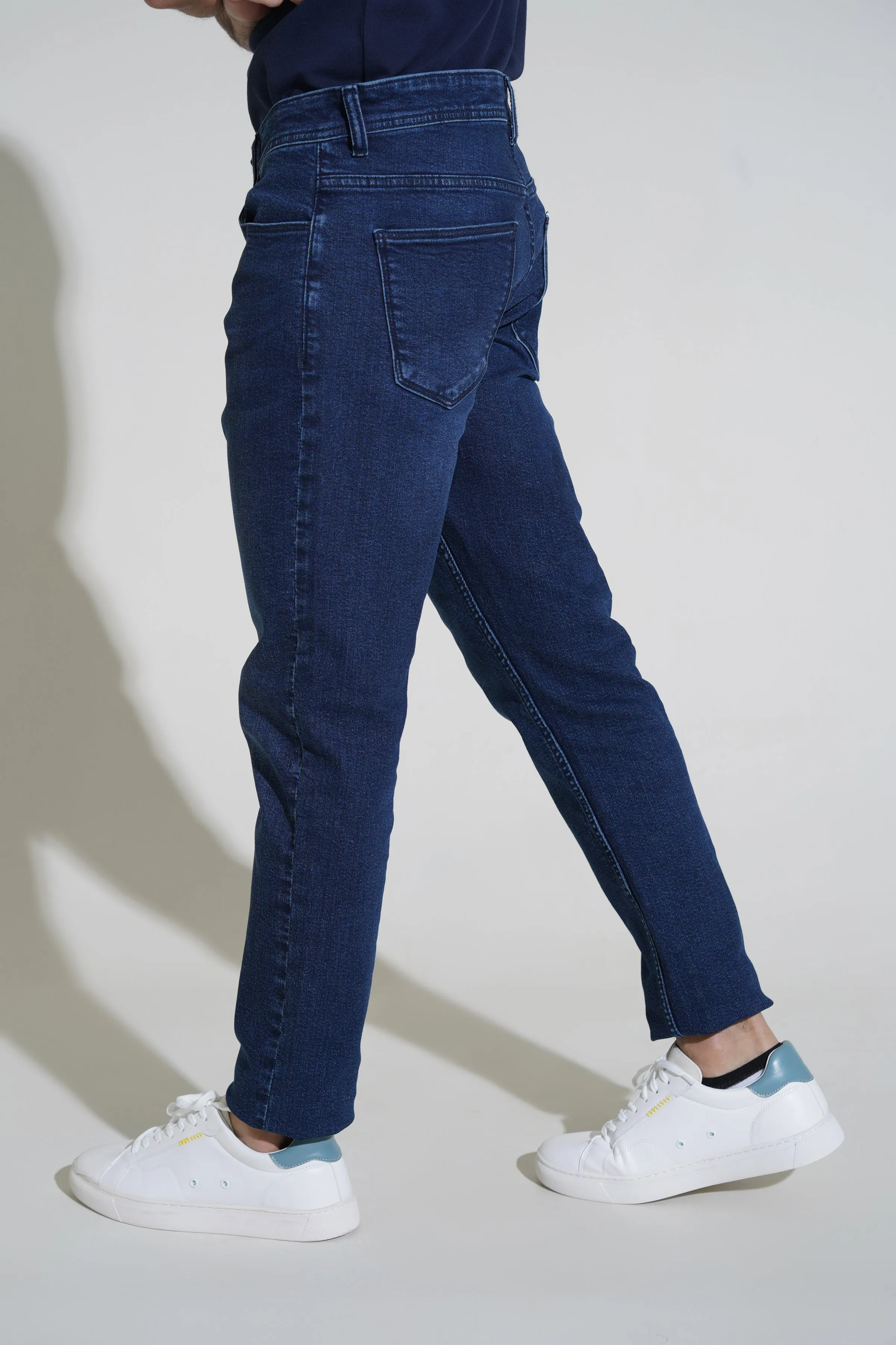 Dark Blue Jean Cropped Fit