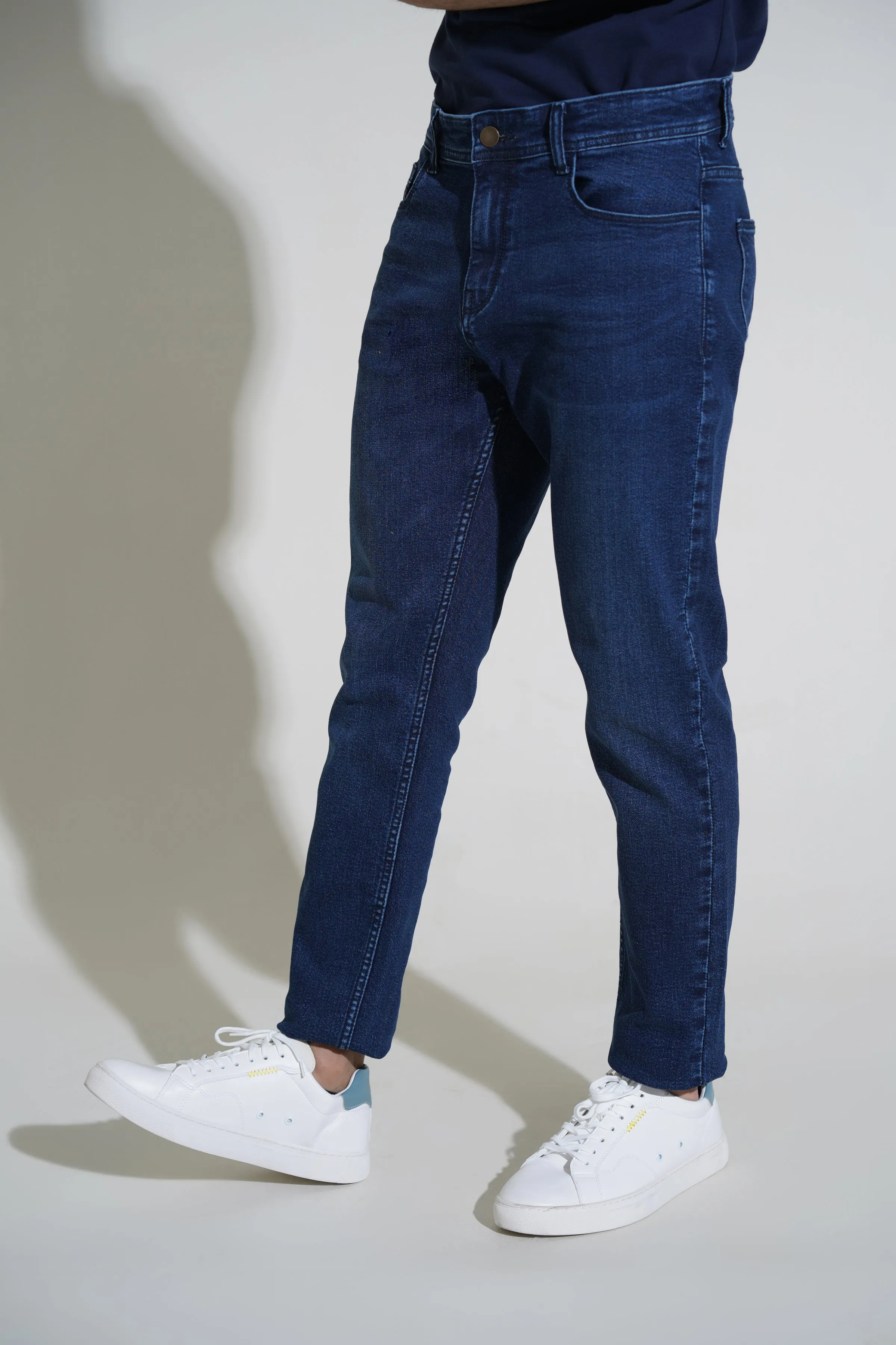 Dark Blue Jean Cropped Fit