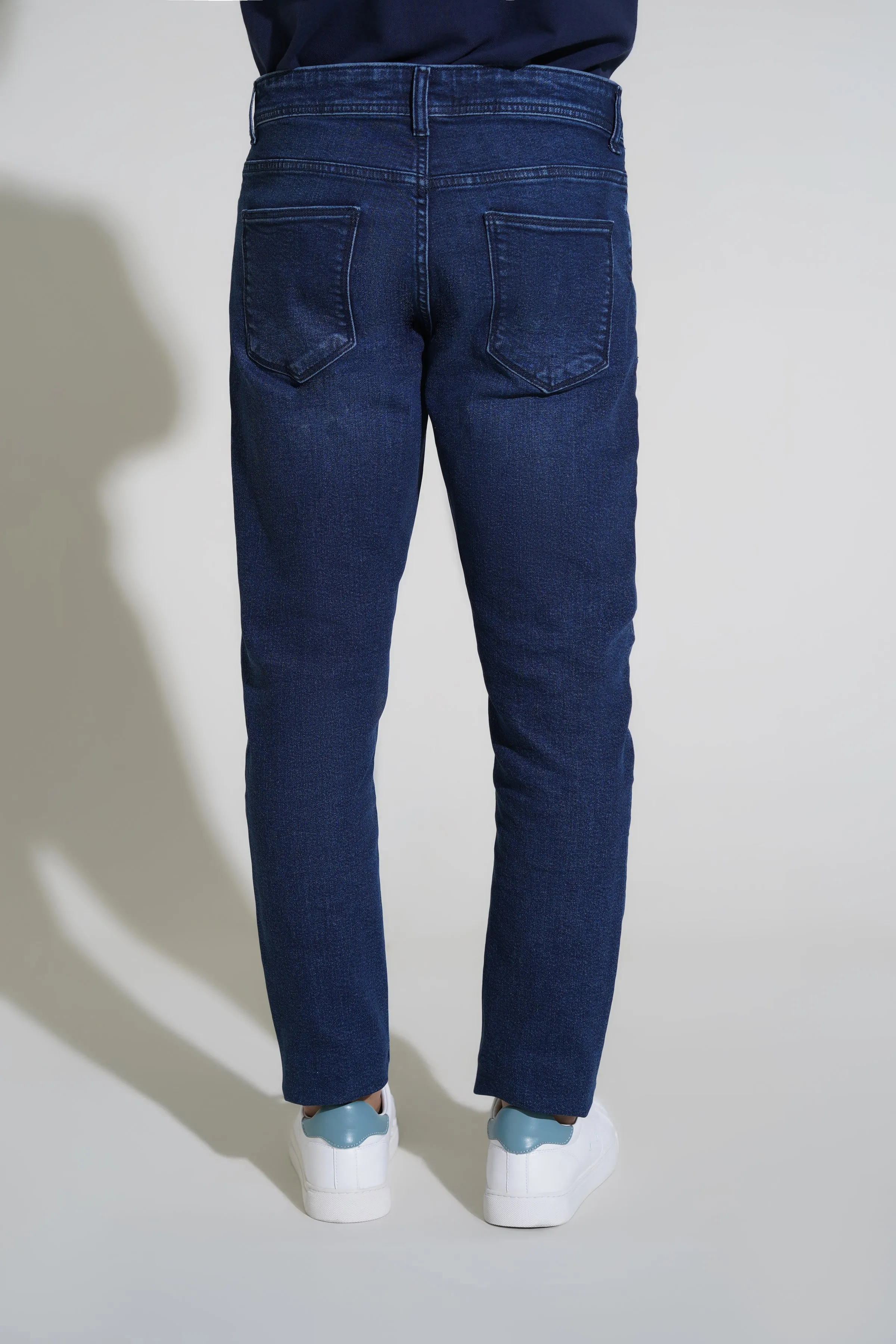 Dark Blue Jean Cropped Fit