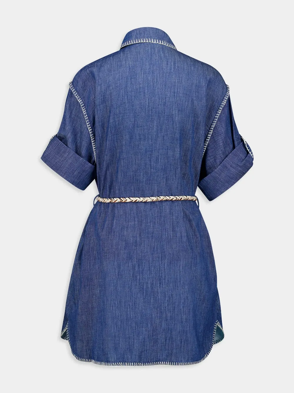 Denim Mini Shirt Dress