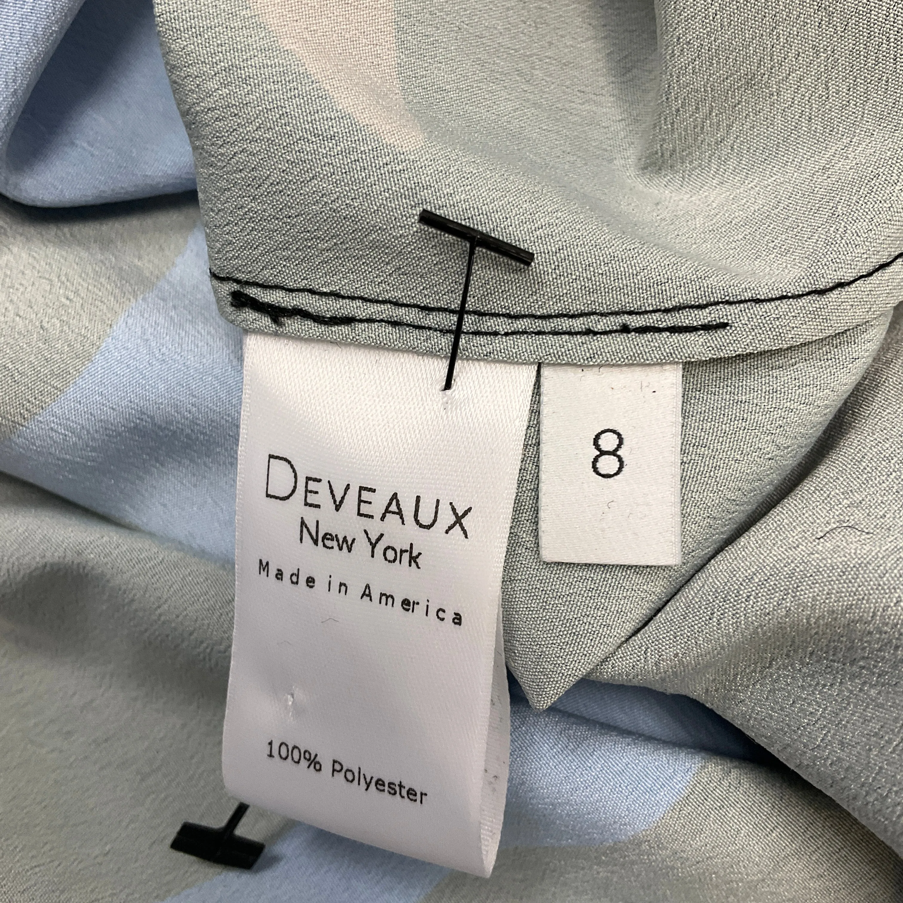 Deveaux Black / Blue / Brown Printed Maxi Dress