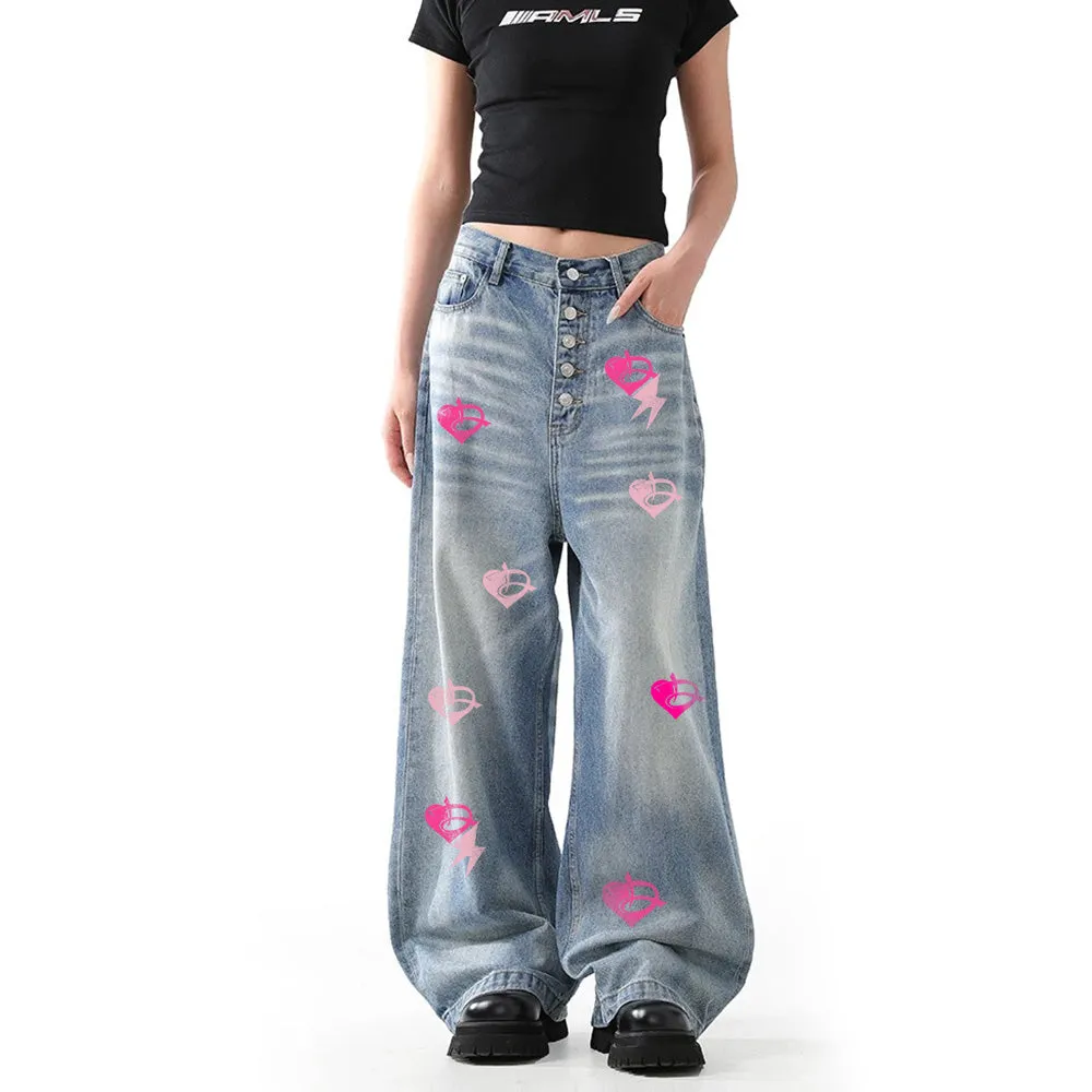 DF Blue Multi-element Design Jeans