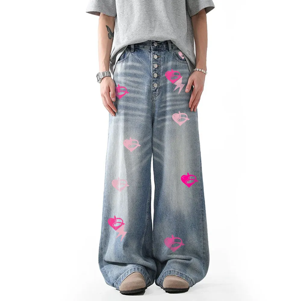 DF Blue Multi-element Design Jeans