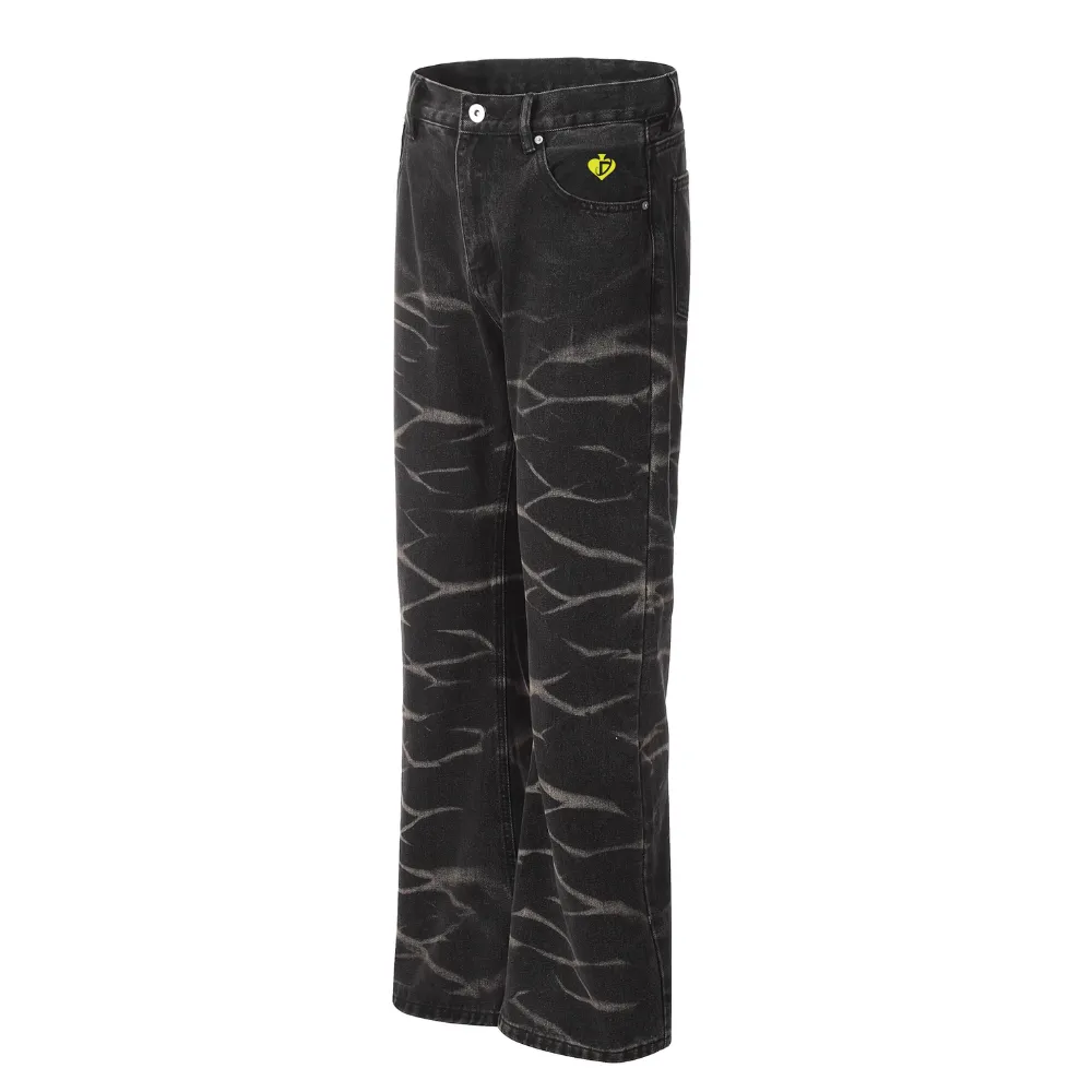 DF |Dyed Ripple Straight Jeans