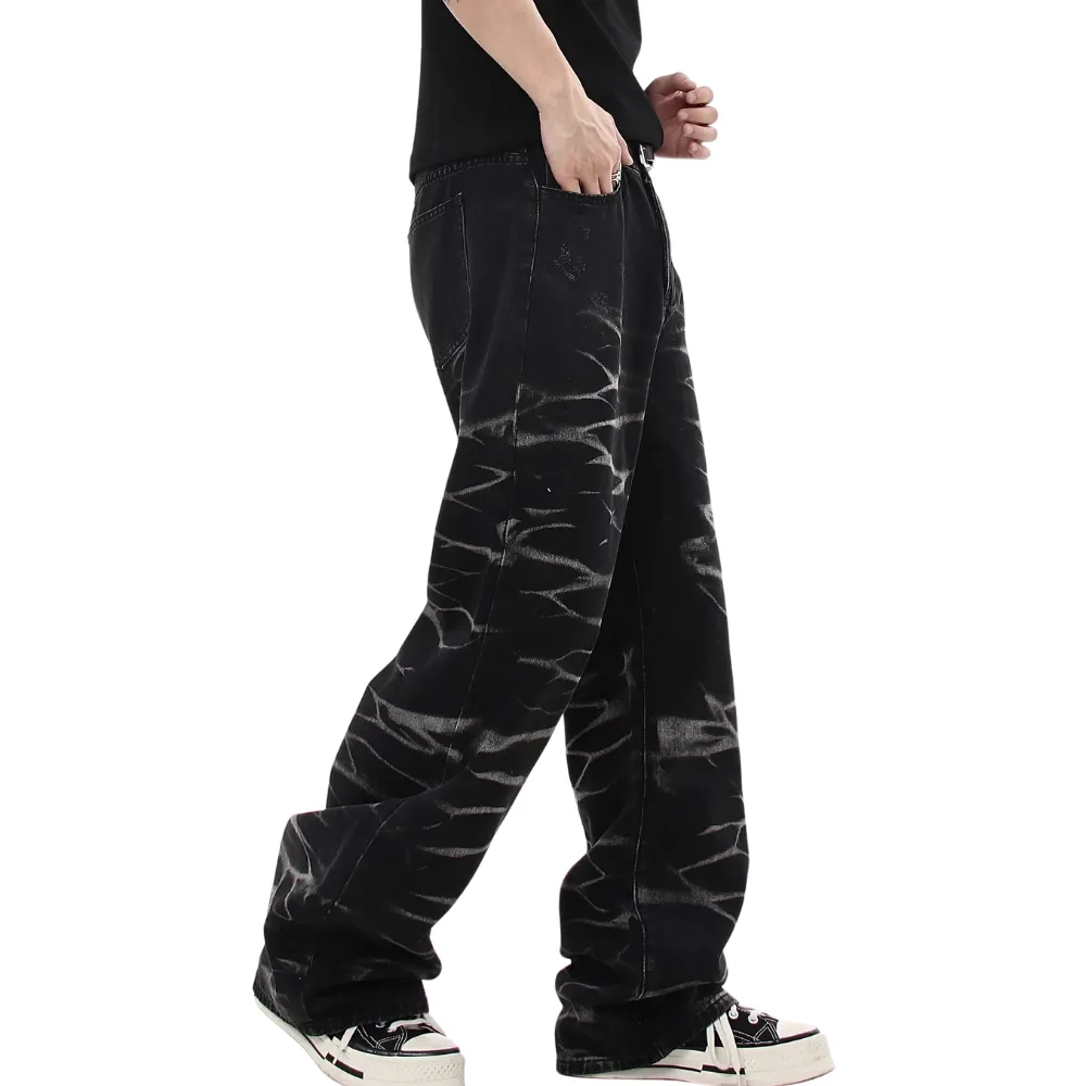 DF |Dyed Ripple Straight Jeans