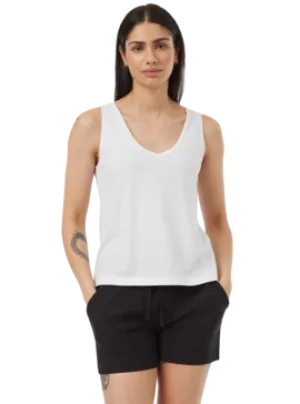 Double V Tank - White