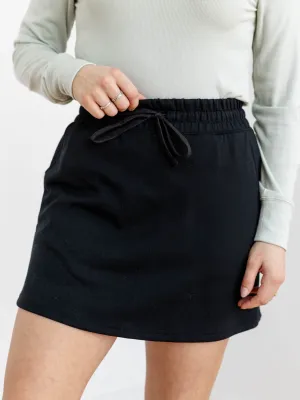DoubleLUXE Tie Waist Skort