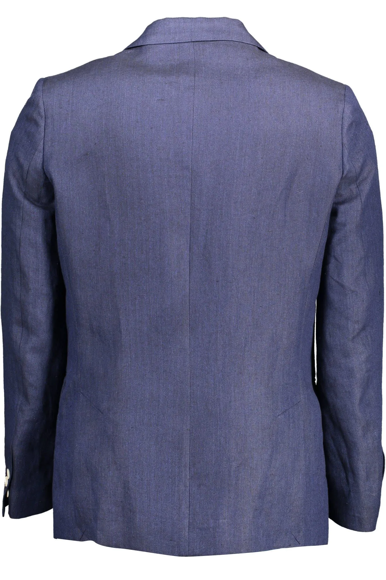 Elegant Blue Linen Classic Jacket