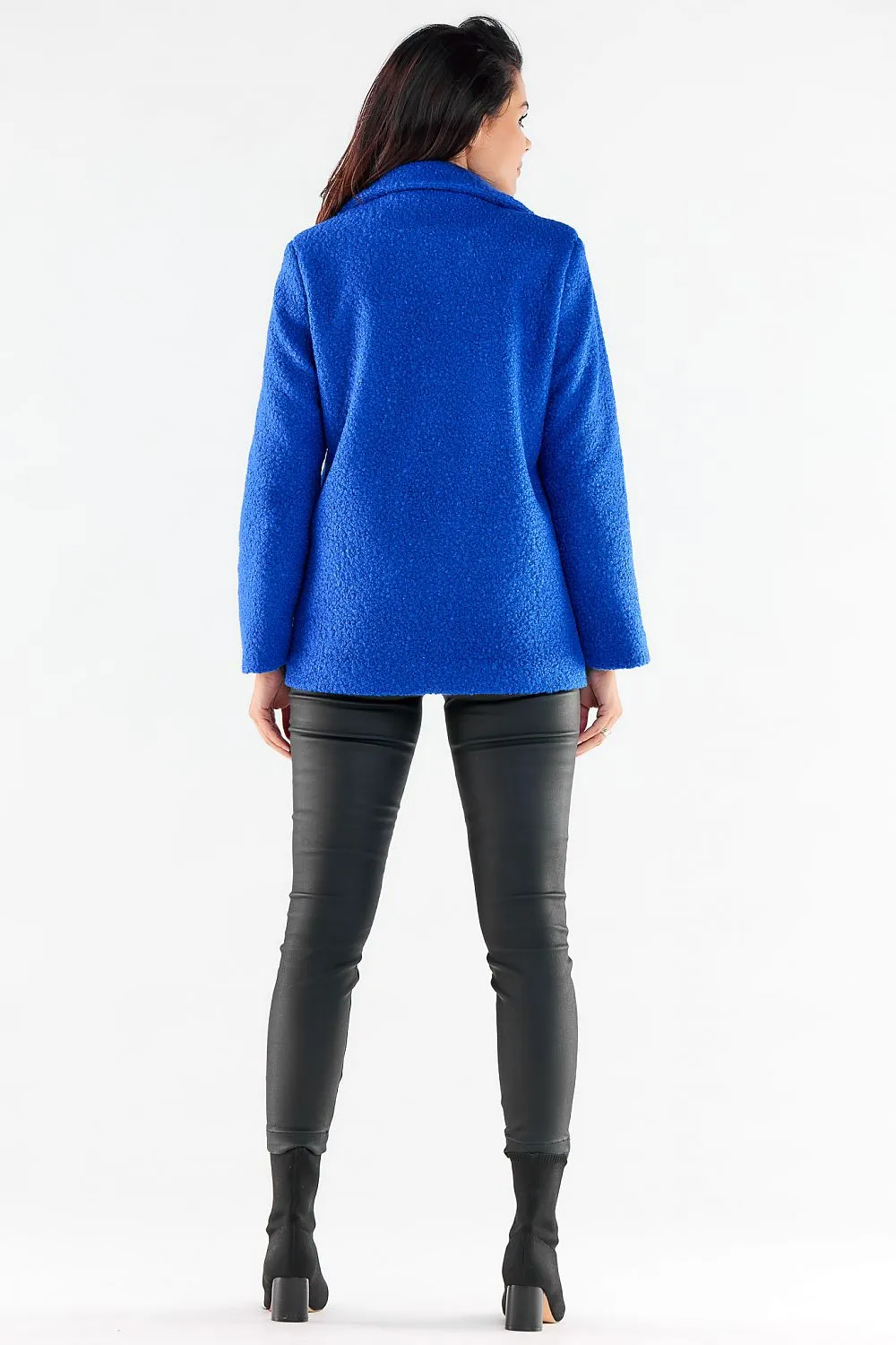 Elegant Buttoned Straight-Cut Jacket