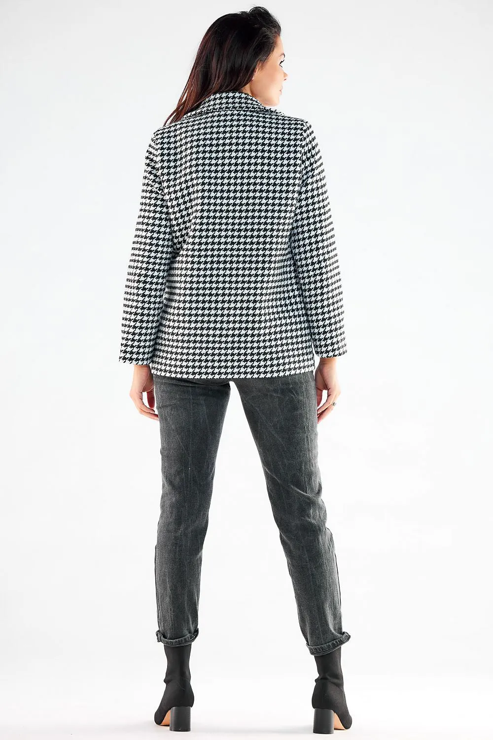 Elegant Buttoned Straight-Cut Jacket