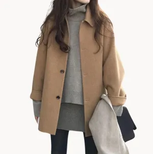 Elegant women's coat, Coraline: a timeless design