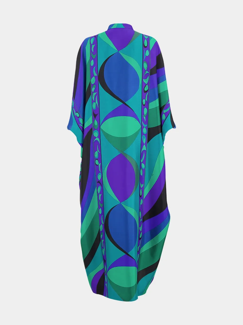 Emerald Pesci Print Loose Fit Kaftan