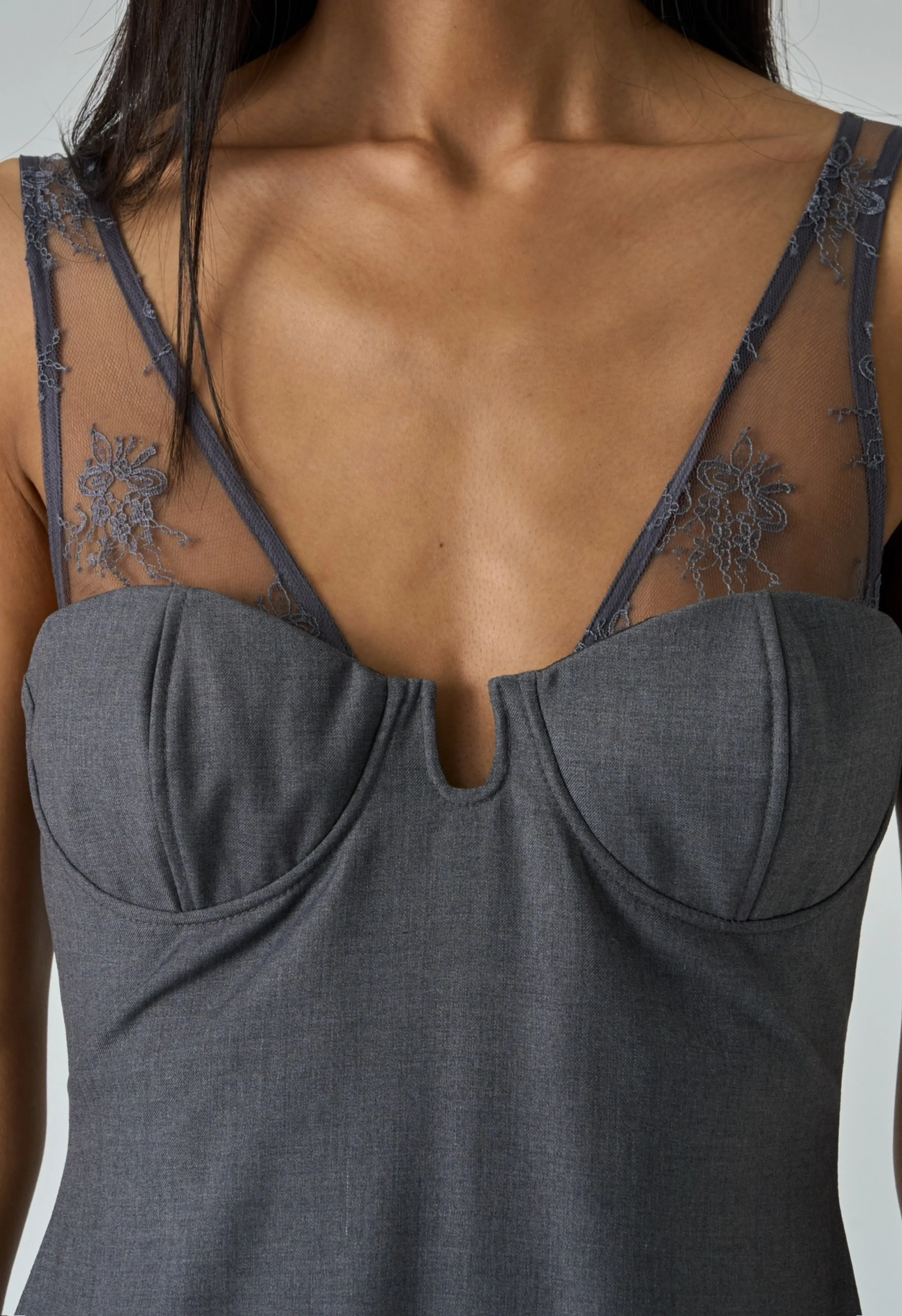 Eres Dress in Grey