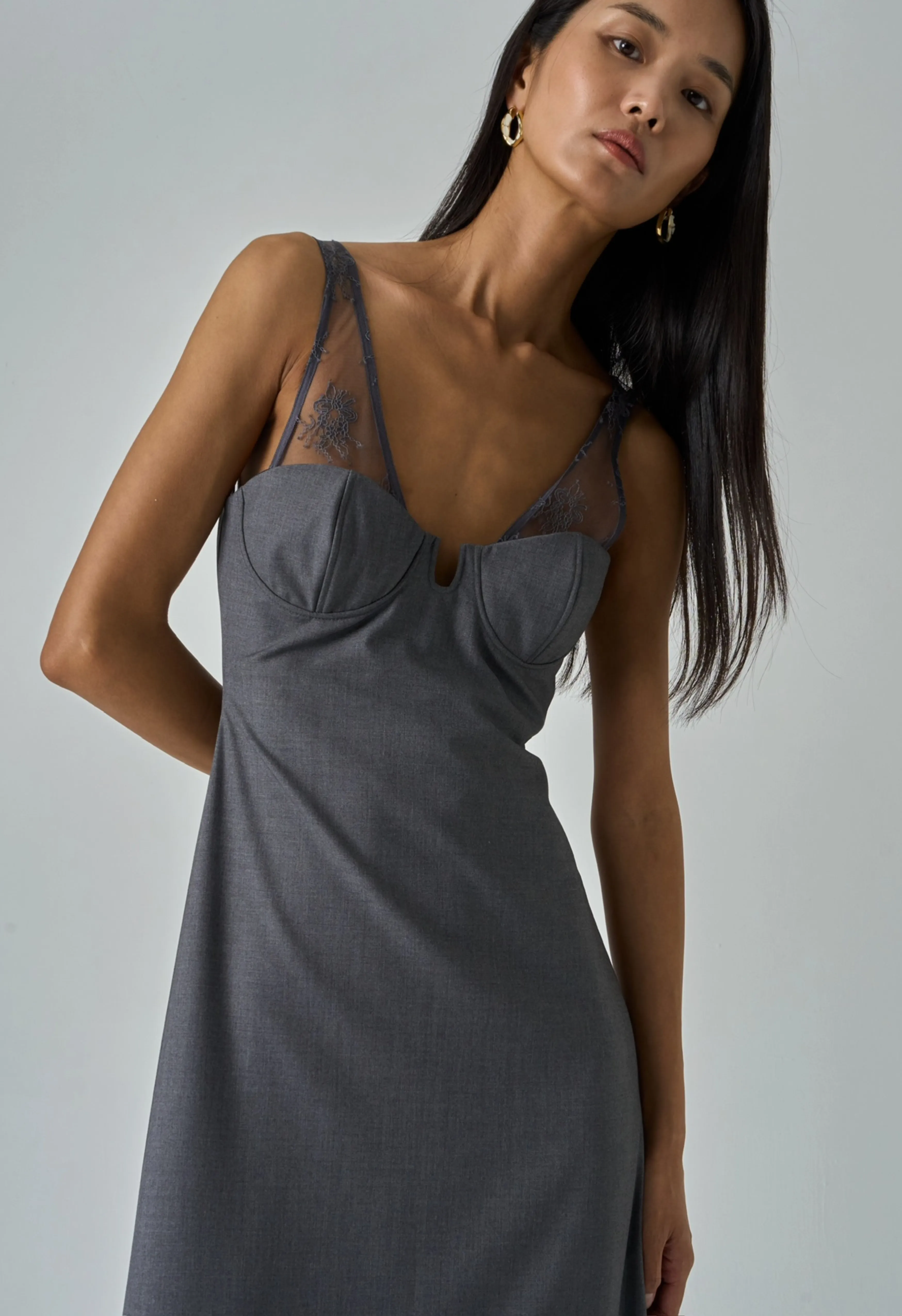 Eres Dress in Grey