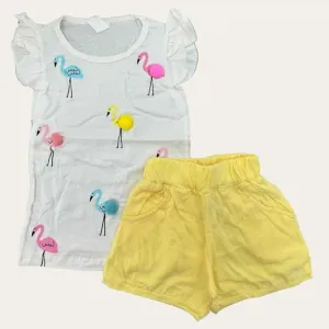 Flamingo Shorts Set S-101