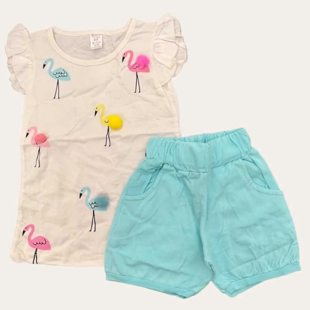 Flamingo Shorts Set S-101