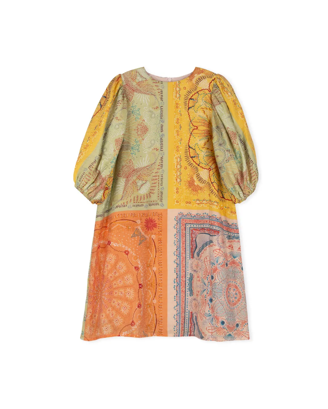 Floral Painted Printed Dress