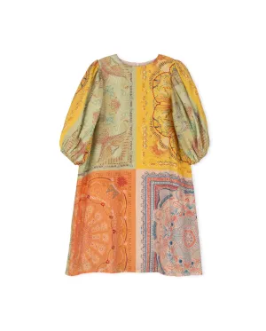 Floral Painted Printed Dress
