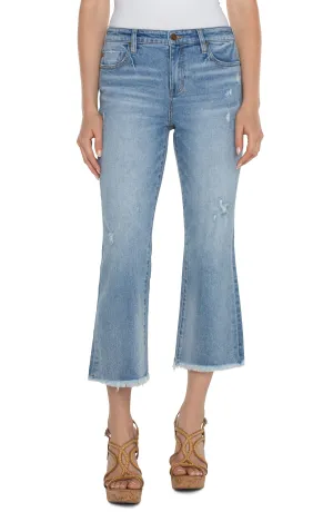 Frayed Hem Hannah Crop Flare