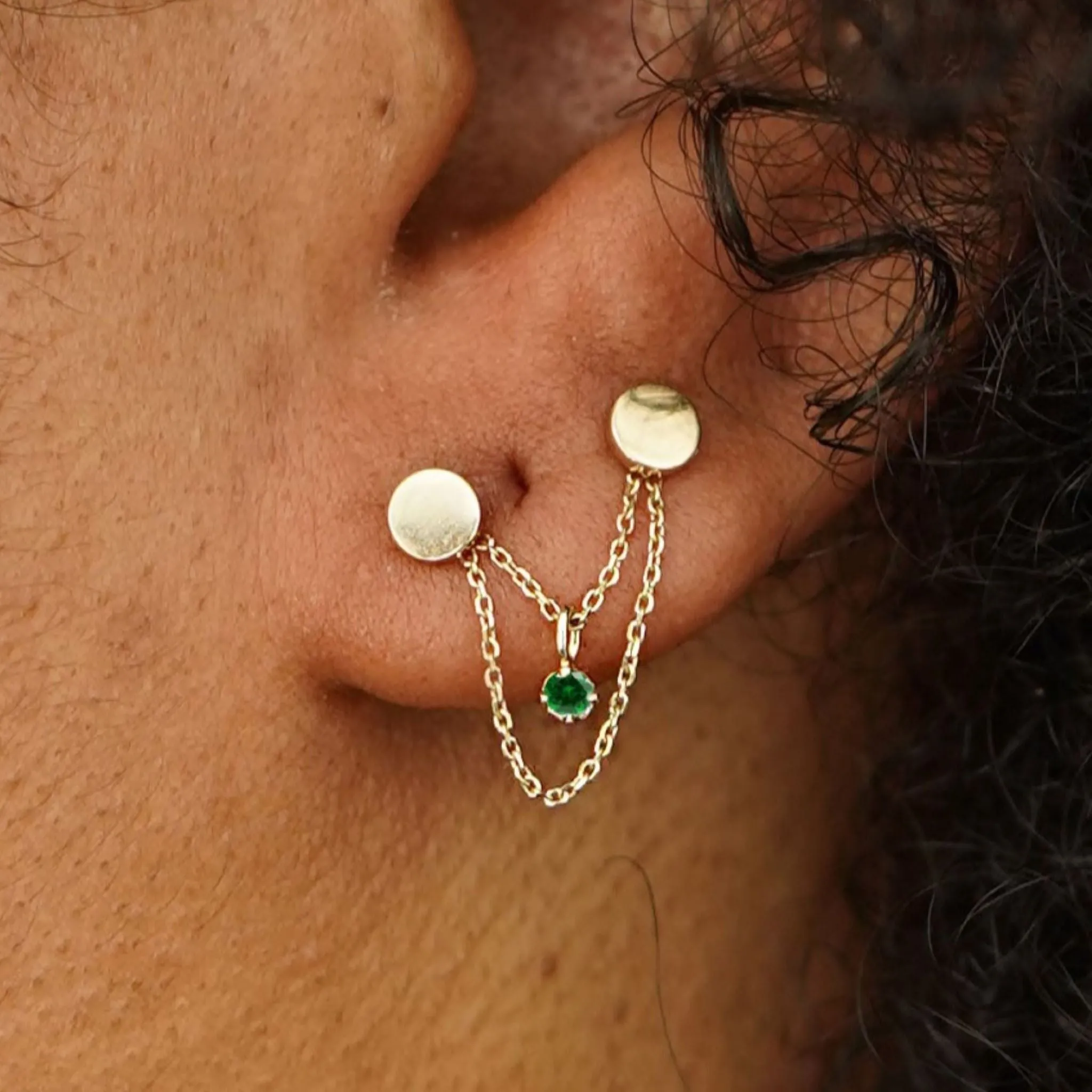 Gemstone Cable Chain Connector