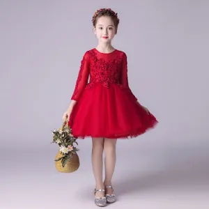 Girls' Flower Girl Evening Dresses, Wedding Dresses, Princess Dresses, Catwalks, Children's Little Hosts, Fluffy Gauze Skirts, Summer
