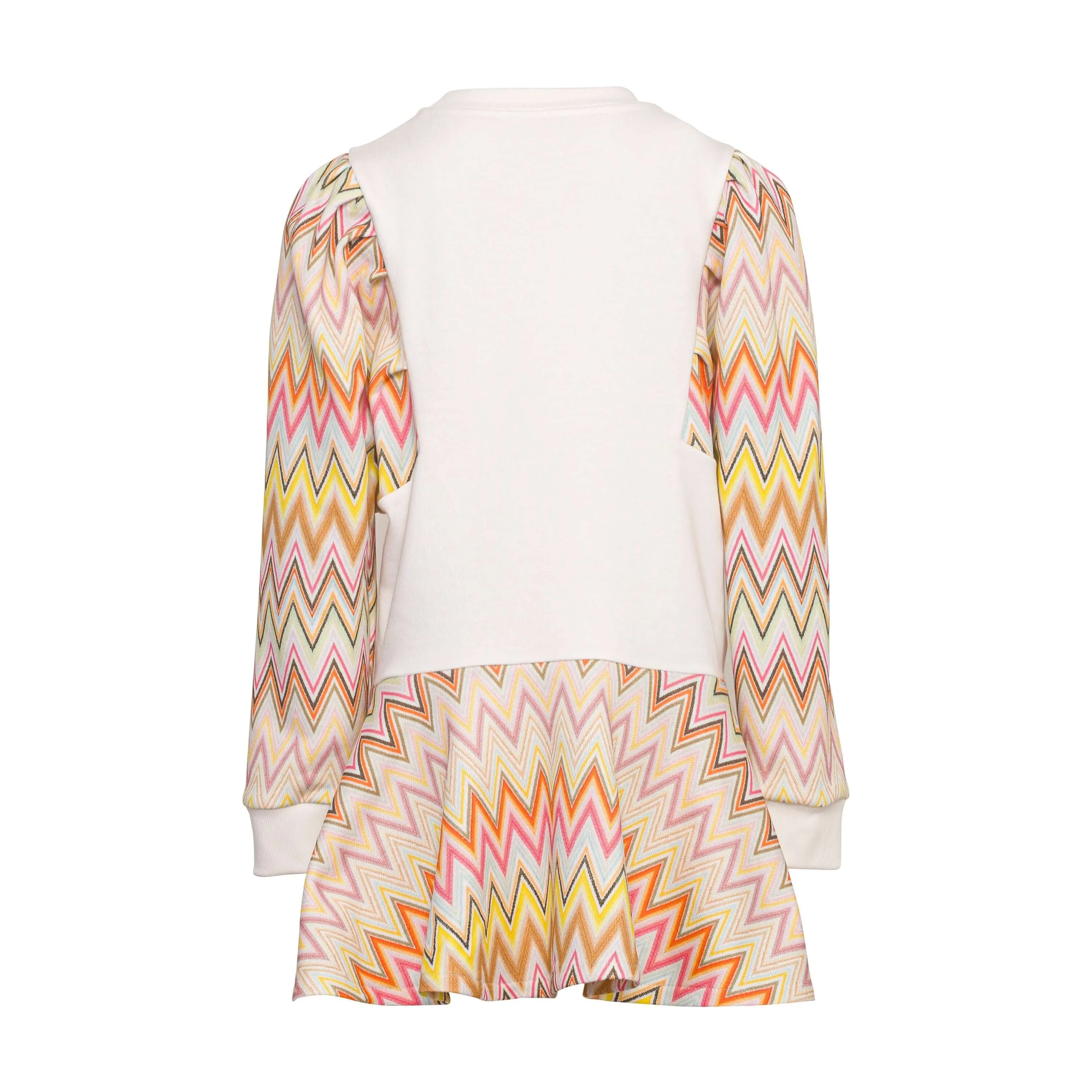 Girls Orange Zig Zag Dress