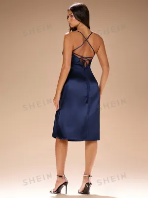 Glamour Women Summer Elegant Solid Strapless Dress,Long Dresses,Navy Blue Dresses,Bridesmaid Dresses,Birthday Women Outfits,Satin Dress,Party Dresses,Sexy Dresses