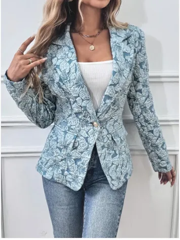 Grace elegant floral blazer