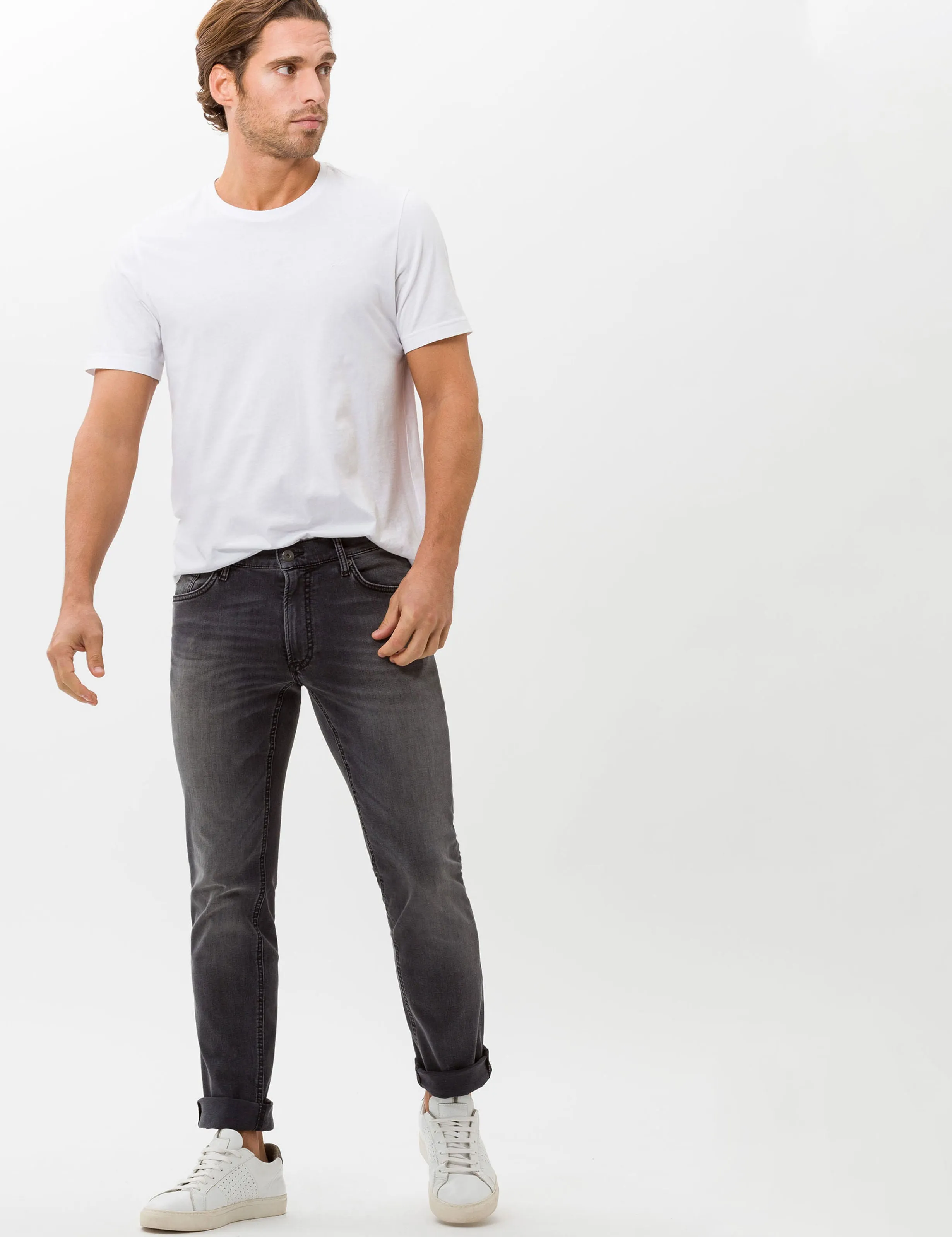 HI-FLEX CHUCK JEAN (STONE GREY) - BRAX