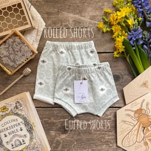 Honeycomb Bee Shorts | Ready To Post