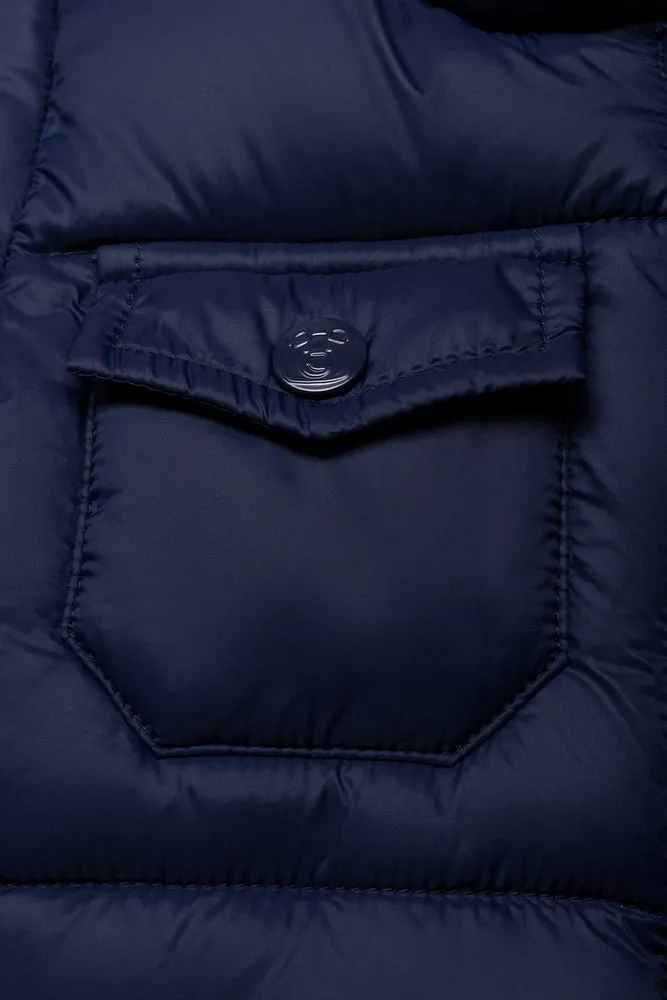 Hooded Puffer Jacket Navy