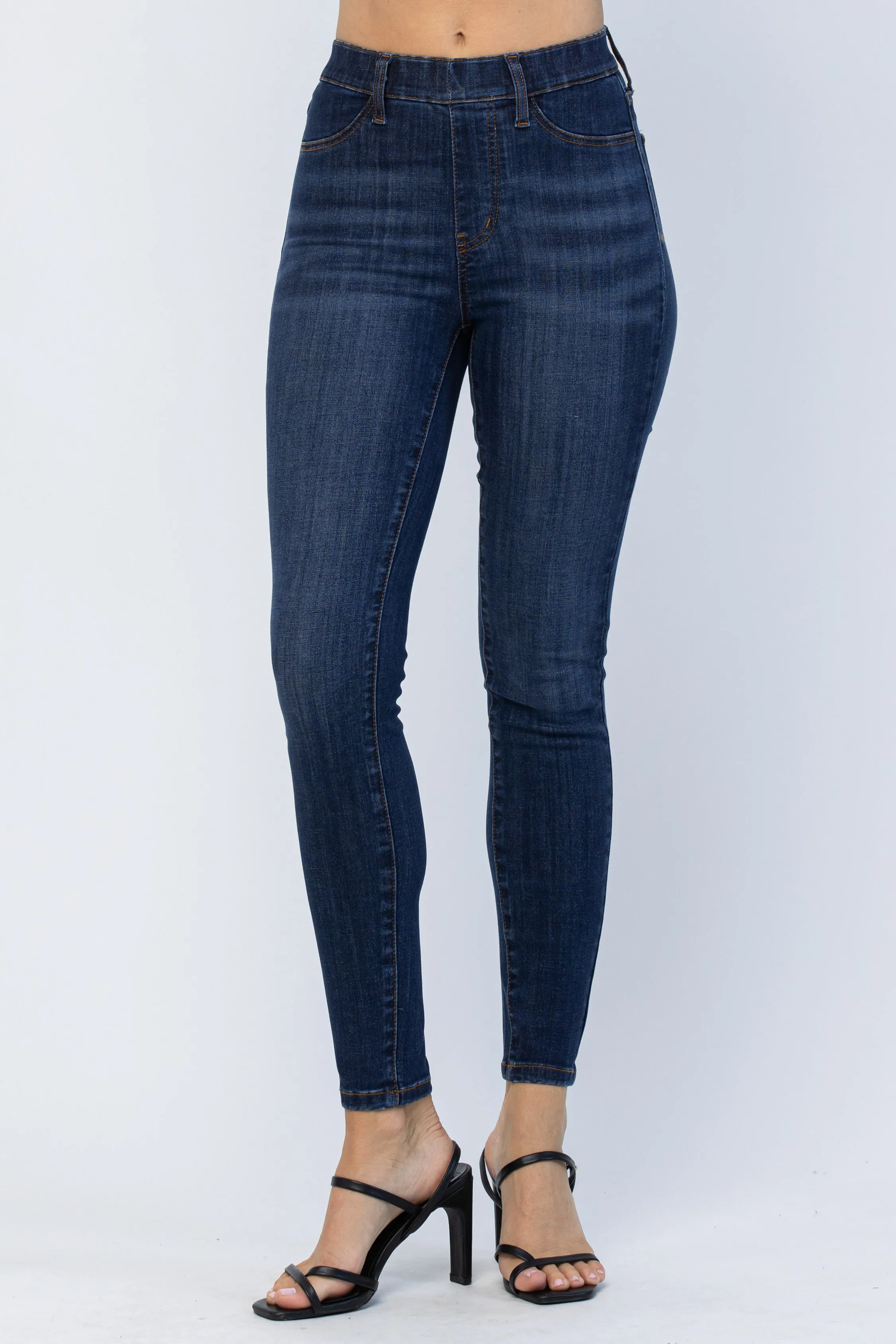 HW PULL ON SKINNY W/ PATCH POCKETS - JUDY BLUE