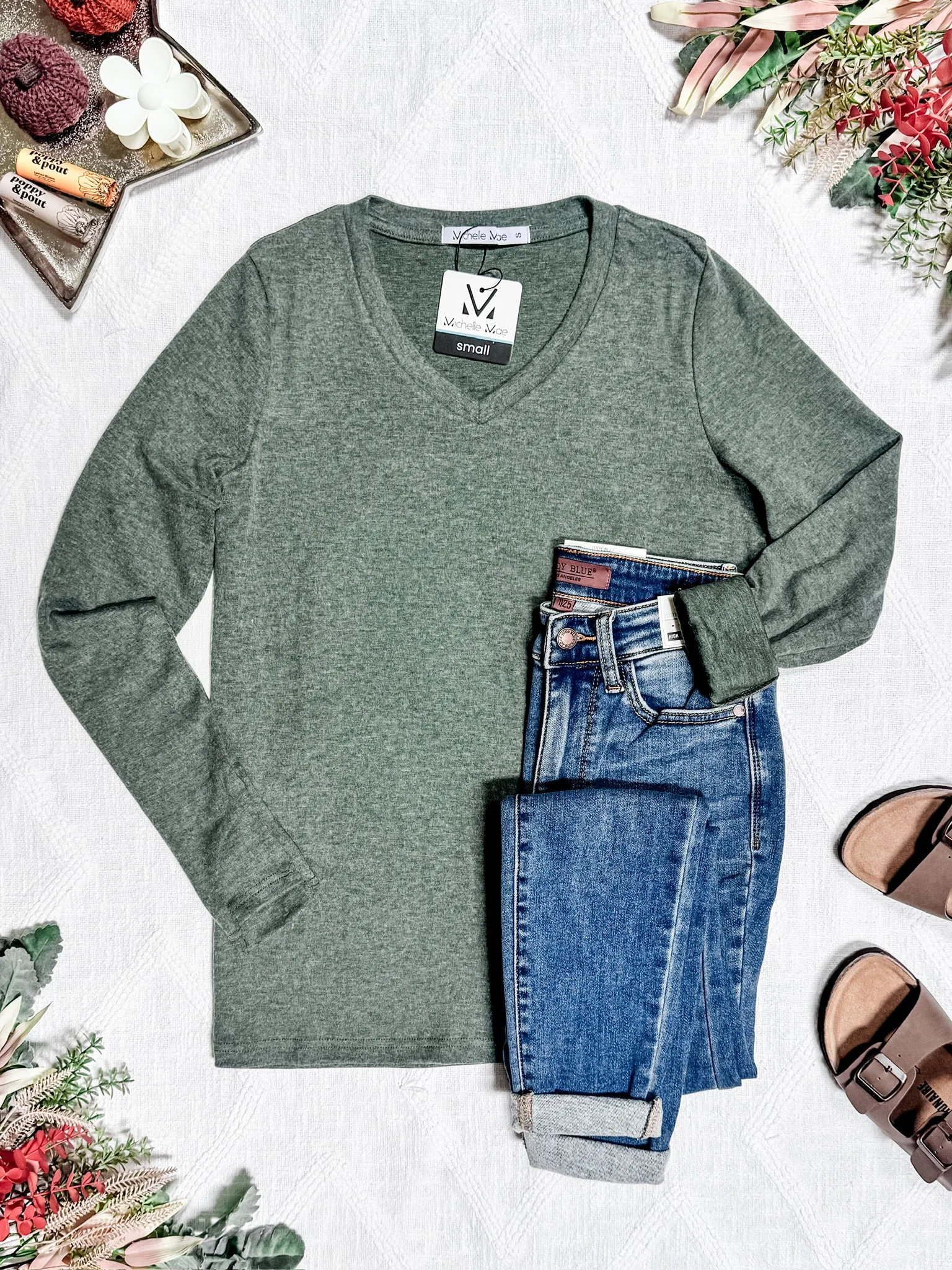 IN STOCK Leah Long Sleeve Top - Light Green FINAL SALE