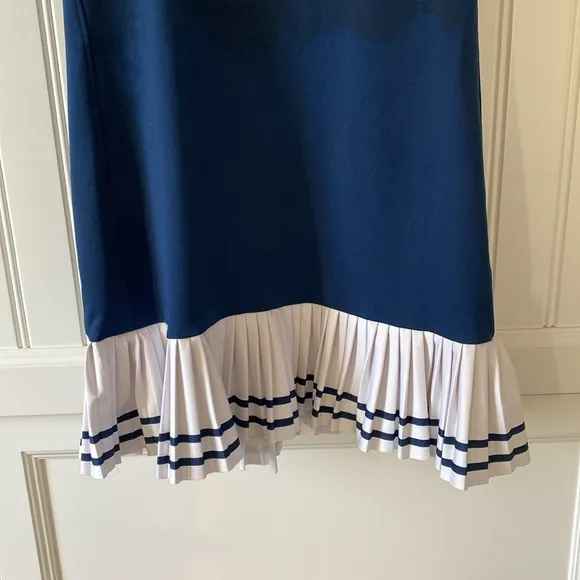 InPhorm NYC Racer Back Harper Tennis Dress Navy White Size S
