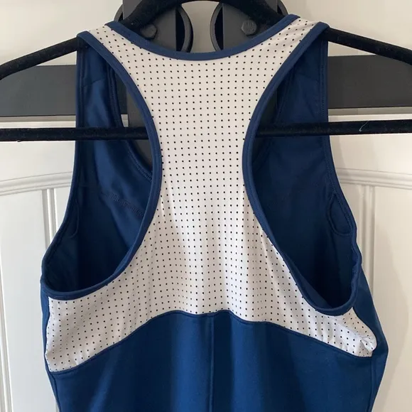 InPhorm NYC Racer Back Harper Tennis Dress Navy White Size S