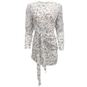 Isabel Marant Étoile Ivory Dulce Knotted Mini Dress